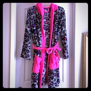Cheetah print robe